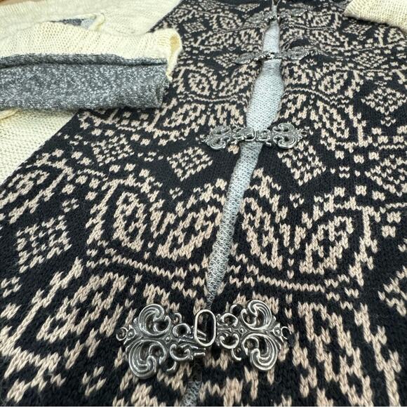 Y2K Women’s lace whimsigoth Grunge lace Cardigan Metal Goth XS Gimmicks BKE - Picture 5 of 16